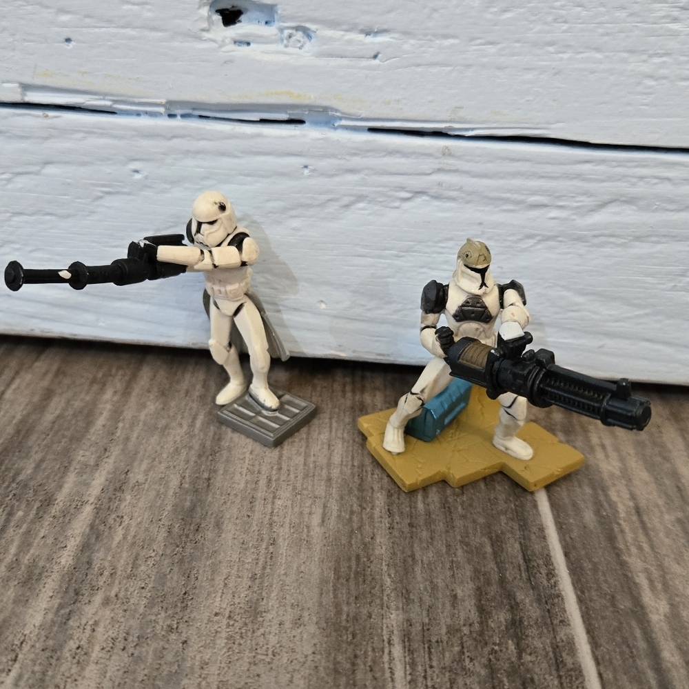 2 Star Wars Clone Troopers 3" 2008 Action Figures